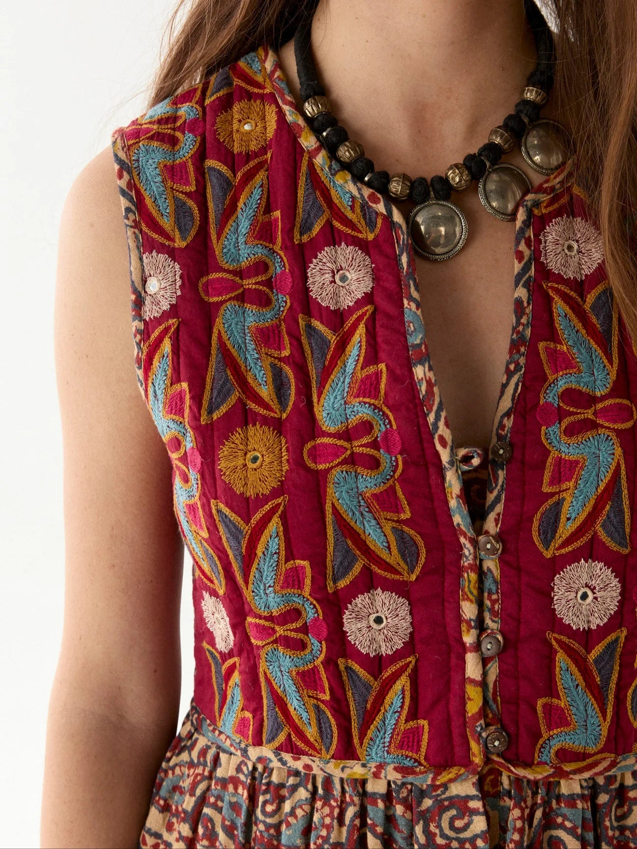 Shop the artfully detailed Maison Hotel Eugenie Dress at Harbour Thread women's boutique 