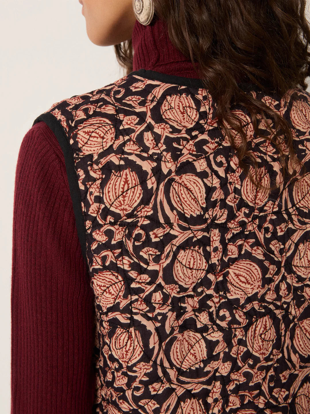 Close-up of a patterned garment 