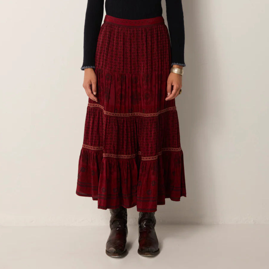 The Maison Hotel Josephine Skirt in Chateau Bordeaux