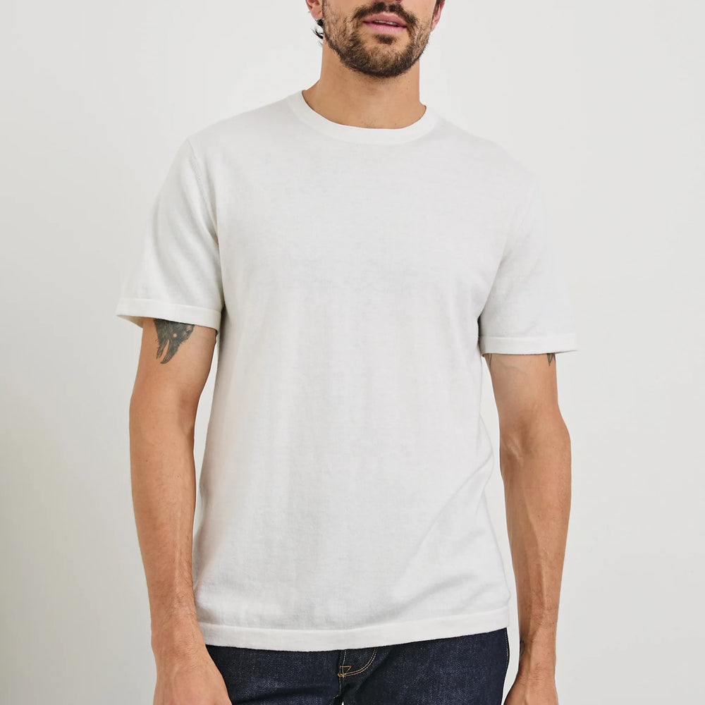 【送料&関税込】Moorer Cotton Knit T-shirt Rails Mason Cotton Cashmere T-Shirt | Harbour Thread