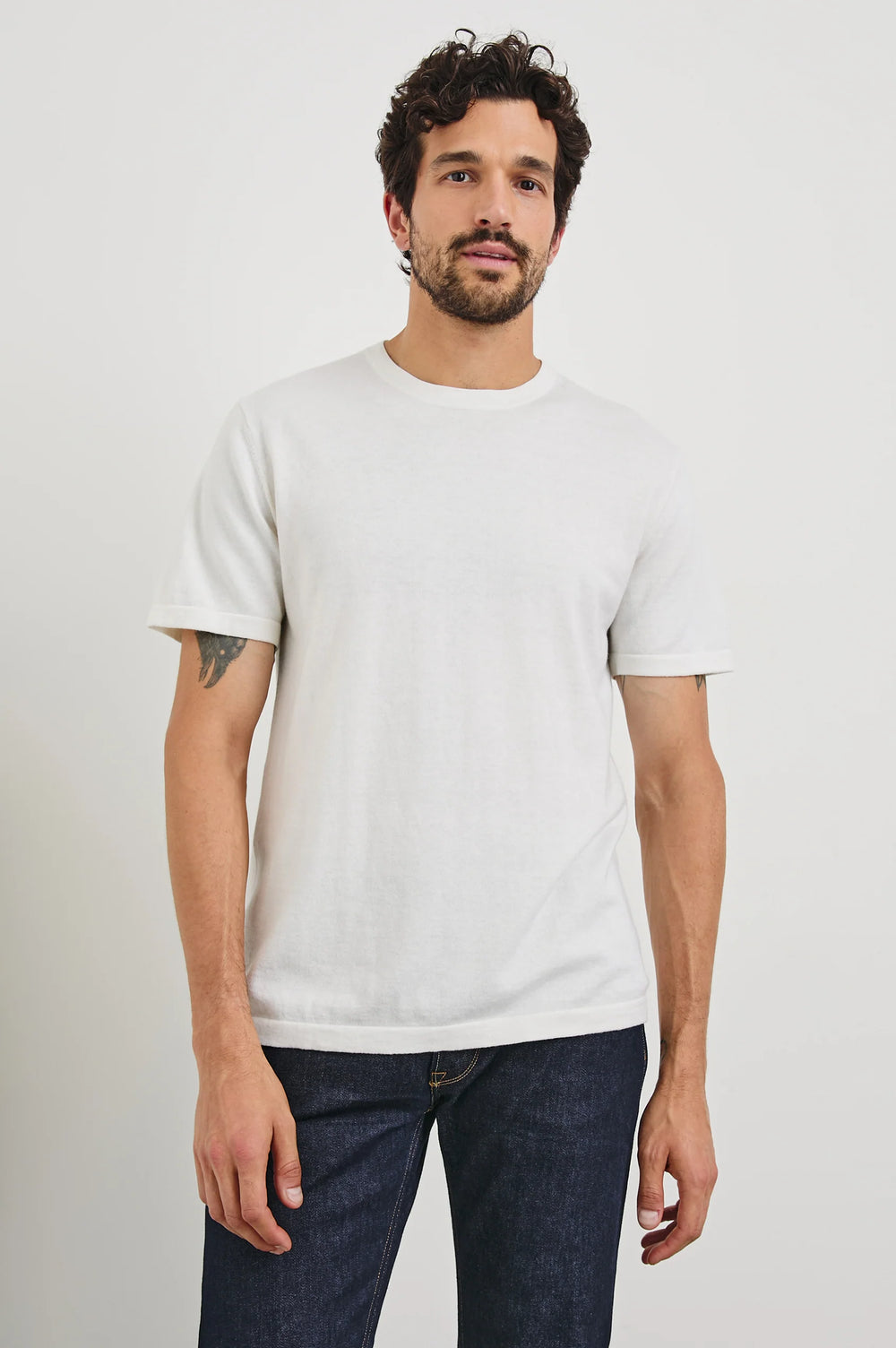 The Mason is a men's cotton cashmere blend t-shirt