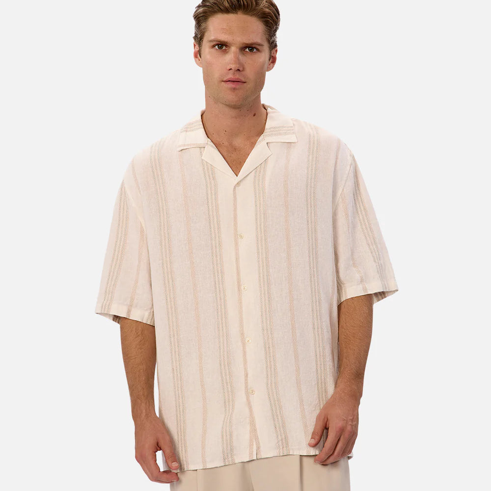The Cienega Shirt offers a perfectly oversized fit for breezy summer days. Shop this and more from Industrie at Harbour Thread in St. Pete, FL!