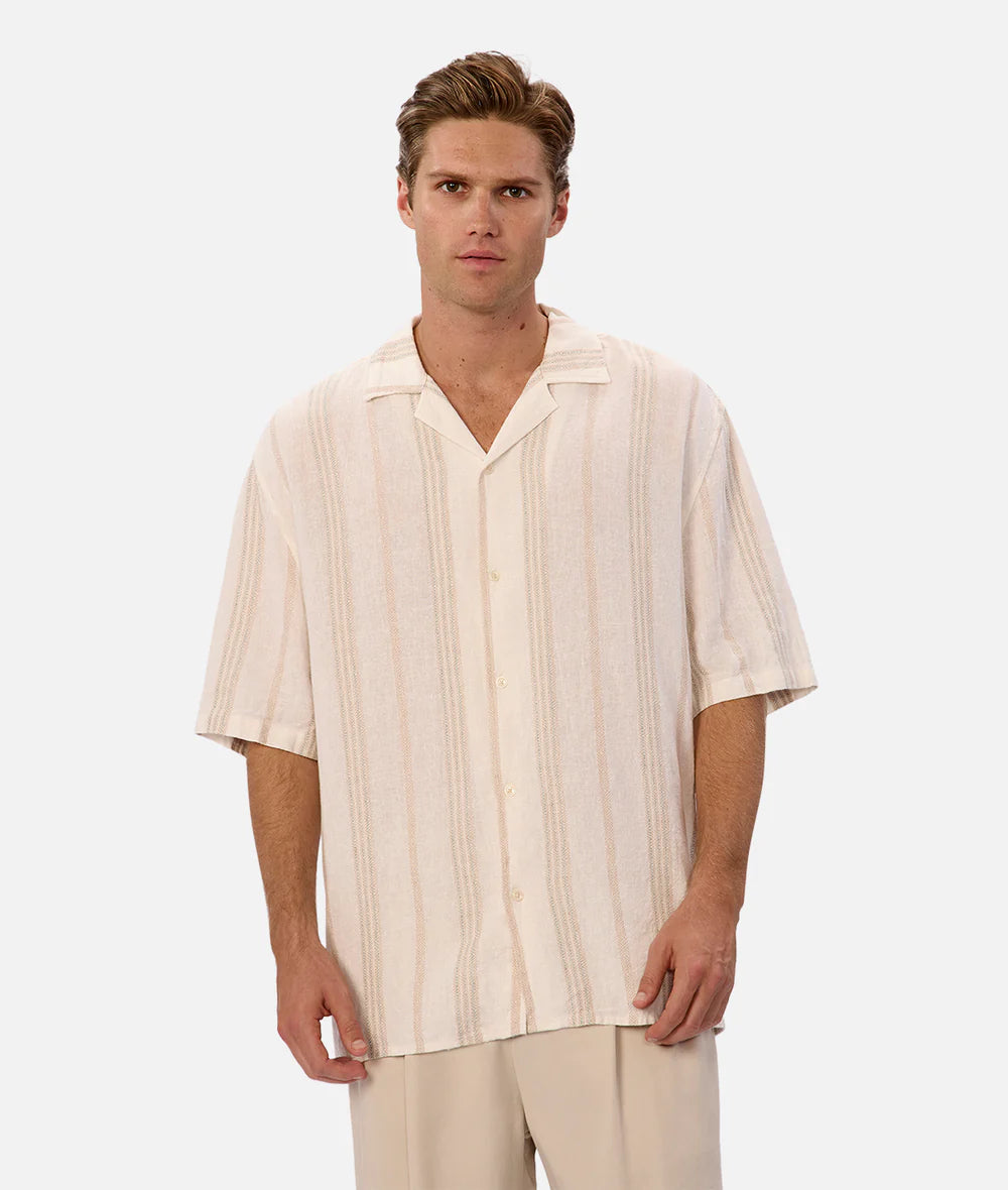 The Cienega Shirt offers a perfectly oversized fit for breezy summer days. Shop this and more from Industrie at Harbour Thread in St. Pete, FL!