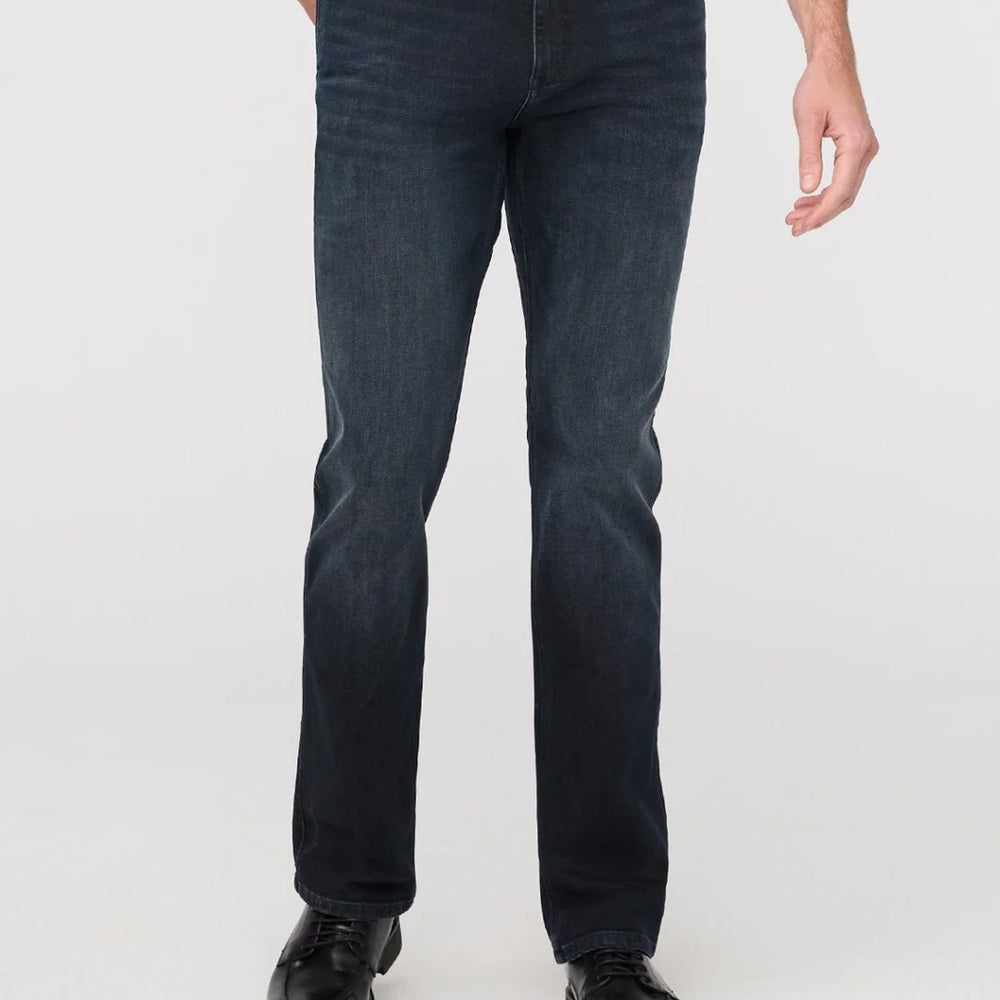 These DUER men's jeans offer slight stretch for easy movement along with thoughtful performance features. Find your pair at Harbour Thread in Burlington, VT. 