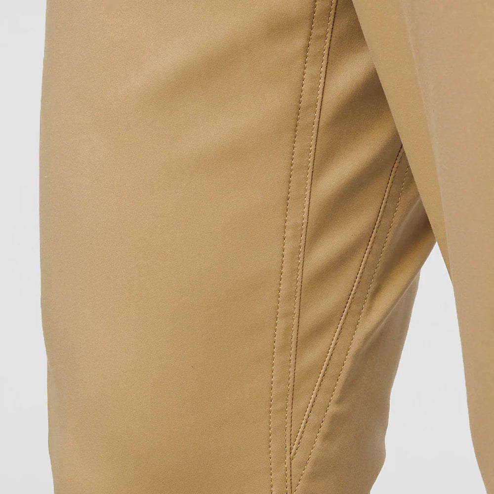 
                      
                        Design detail on DUER's NuStretch Relaxed 5-Pocket Pant in the color Khaki
                      
                    