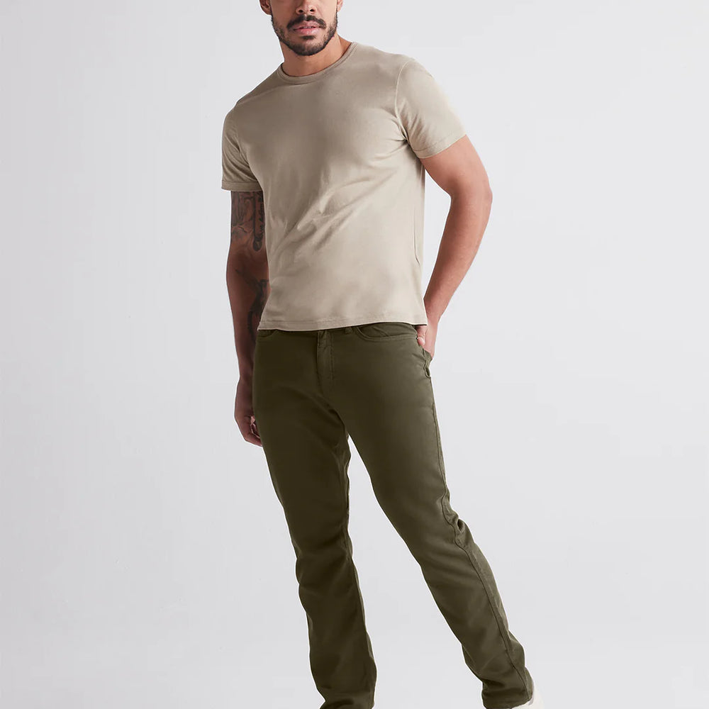 DUER No Sweat Pant Relaxed Taper - Army Green