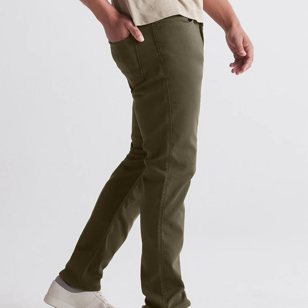 DUER No Sweat Pant Relaxed Taper - Army Green