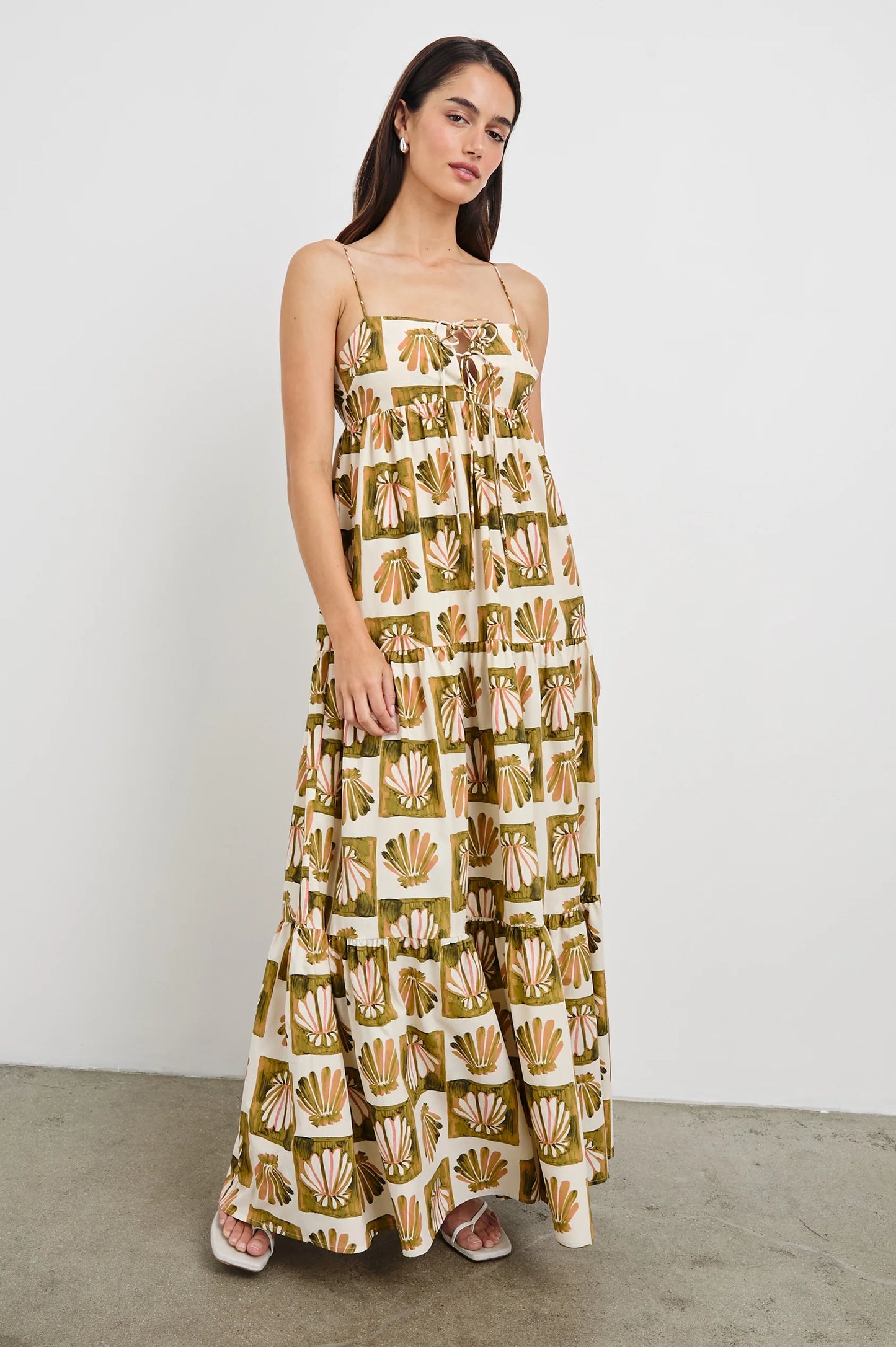 The Rails Mica Dress offers easy-to-wear elegance with an artfully designed checkered shell print throughout. Find yours at Harbour Thread in St. Pete, FL!