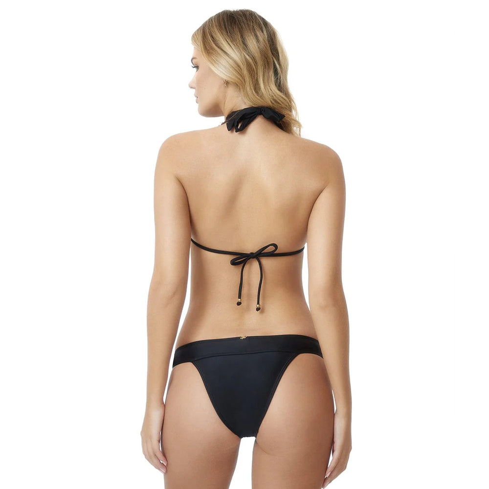 
                      
                        Back view of the Midnight Lace Halter Bikini Top by PQ Swim
                      
                    