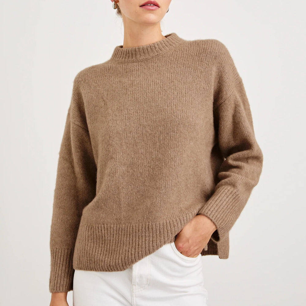 The Miranda Sweater from Rails is a timeless, cashmere-silk blend pullover