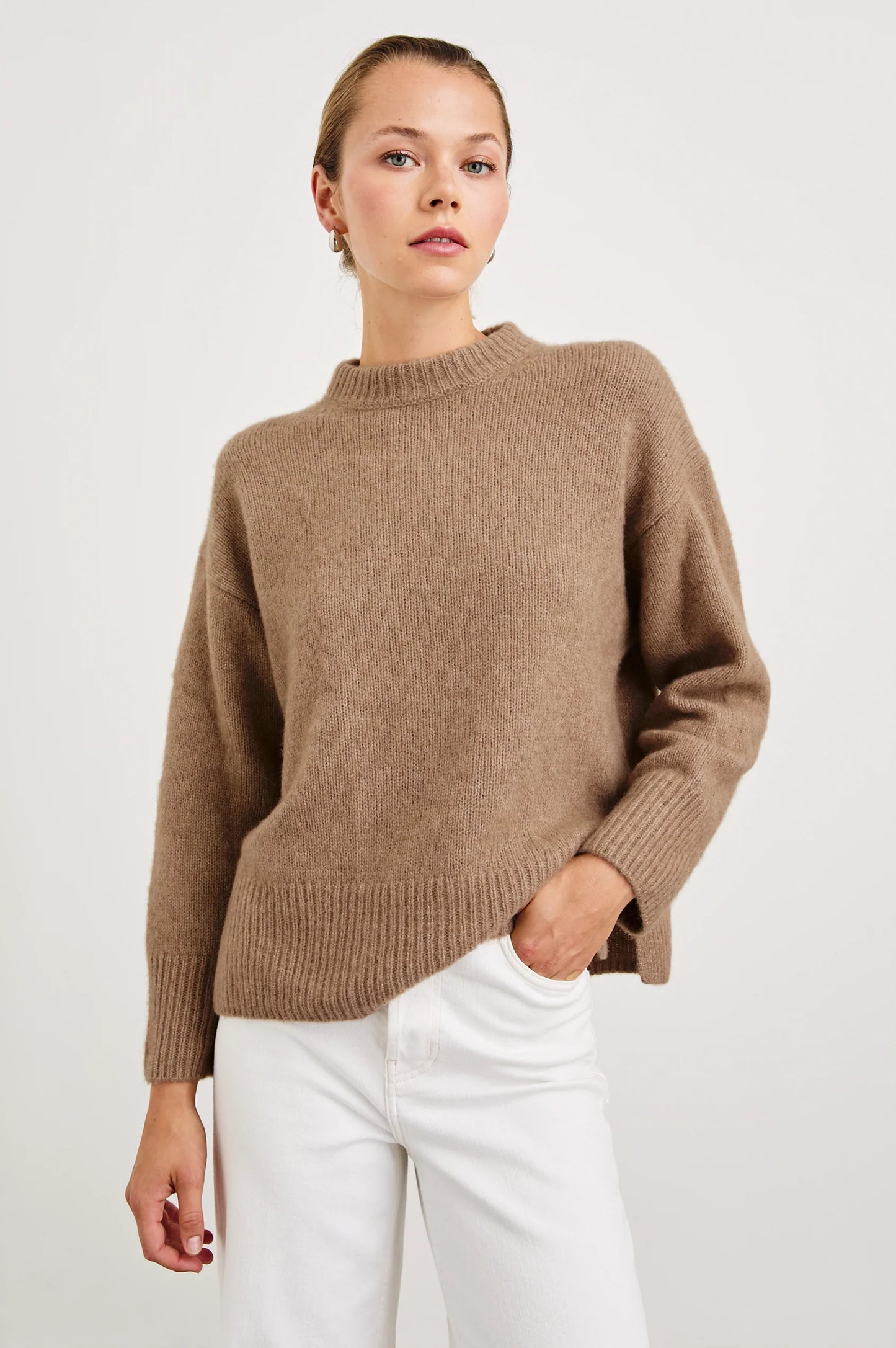 The Miranda Sweater from Rails is a timeless, cashmere-silk blend pullover