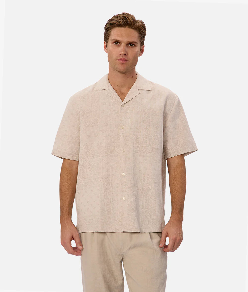 Embrace comfortable and versatile summer style with the Industrie Winona Short Sleeve Shirt, now at Harbour Thread men's store in St. Petersburg, FL. 