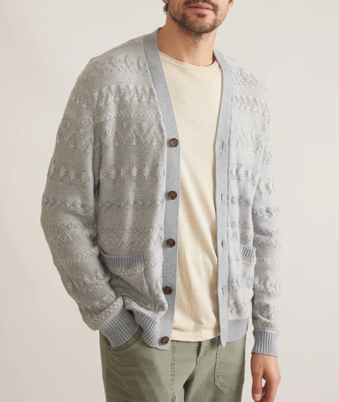 
                      
                        Marine Layer Stephen Textured Cardigan - Light Blue Heather
                      
                    