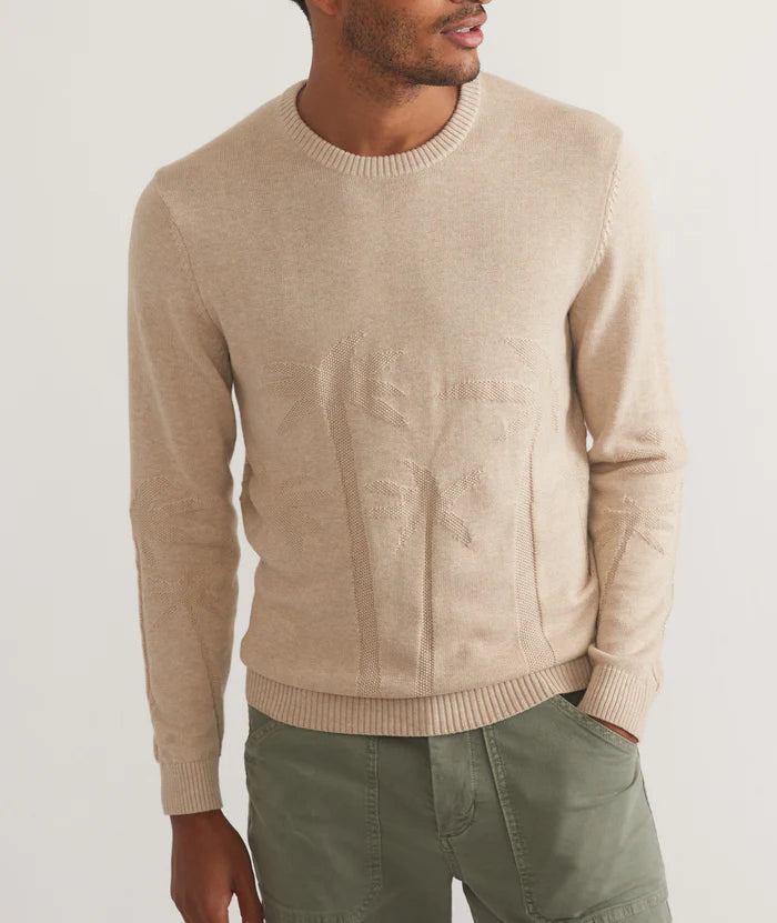 
                      
                        Front view of the Marine Layer Scenic Crewneck Sweater in the color Oatmeal
                      
                    