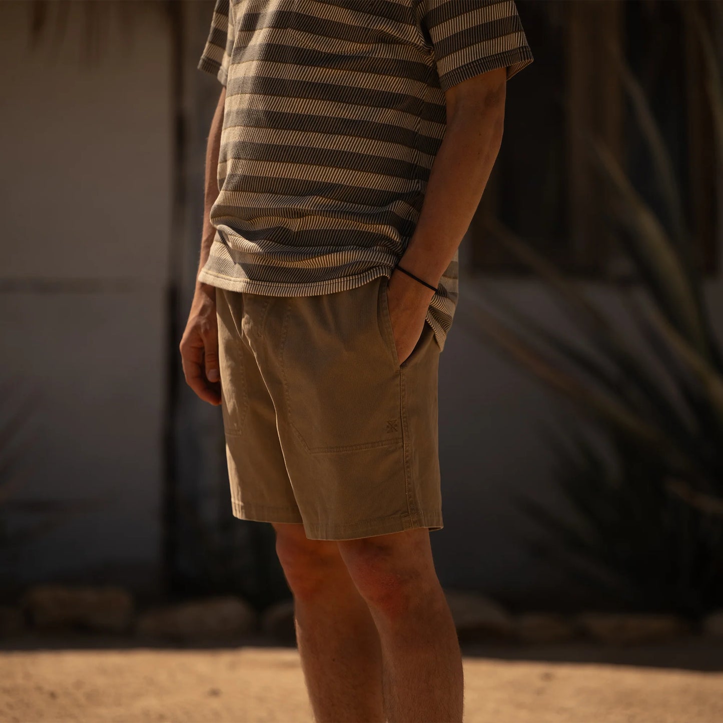 Shop these men's durable khaki shorts from Roark at Harbour Thread for your everyday summer style