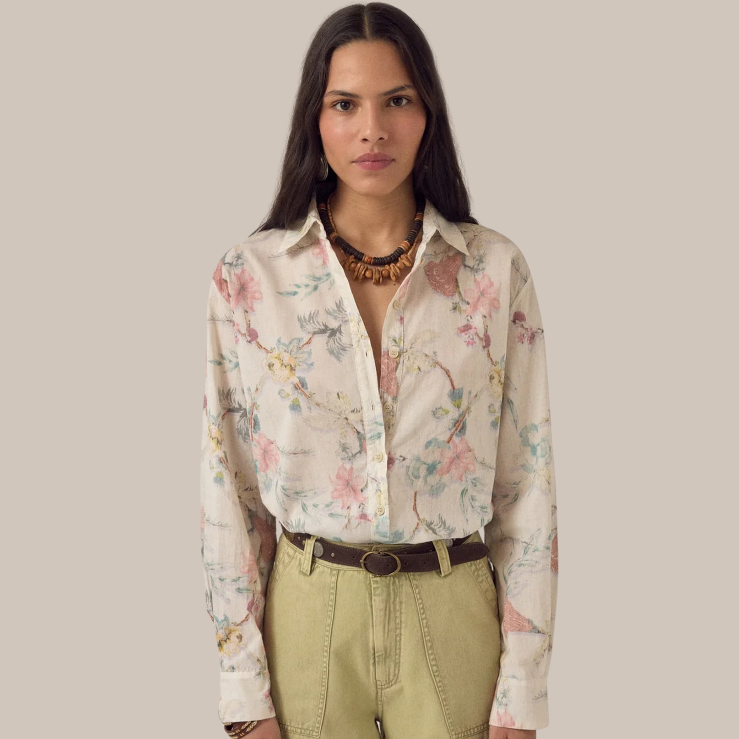 Maison Hotel Botanica Narciso Shirt, available at Harbour Thread boutique in St. Pete, FL