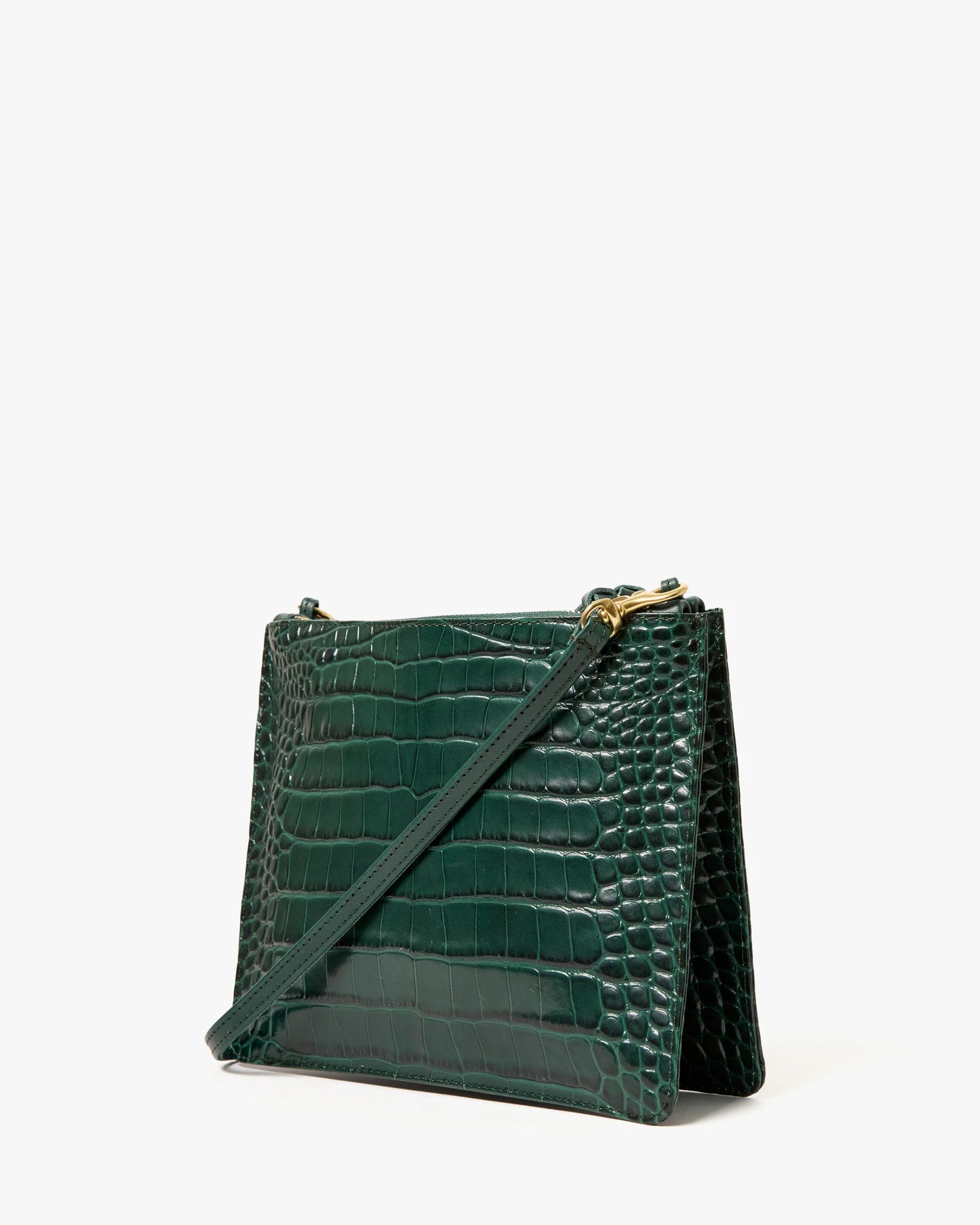 Deep Pine Embossed Croco handbag