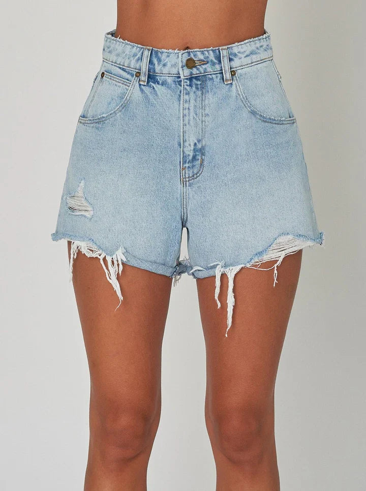 
                      
                        The women's Eva Blue wash Mirage Shorts by Rollas
                      
                    