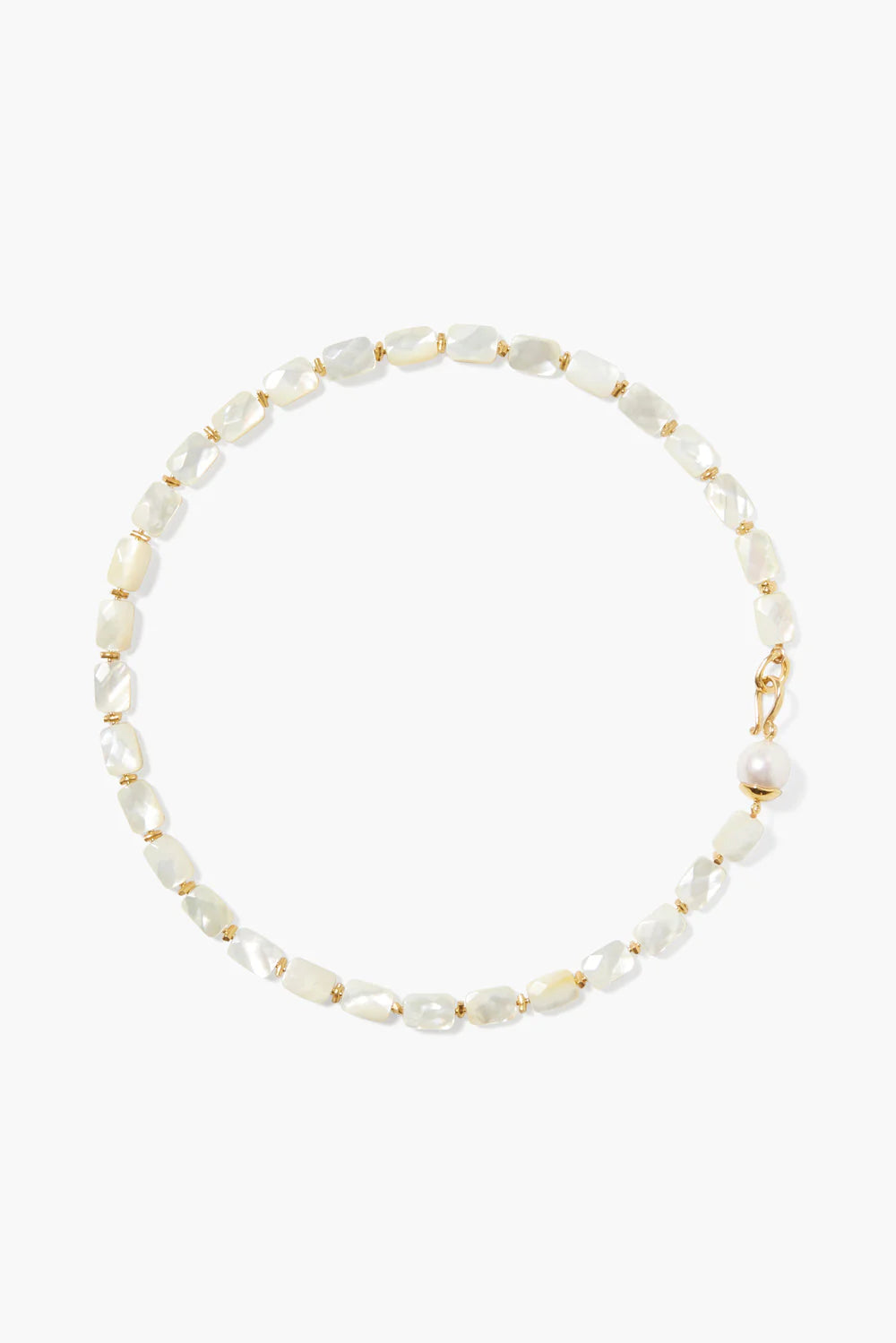 The White Mother of Pearl Luz Necklace by Chan Luu