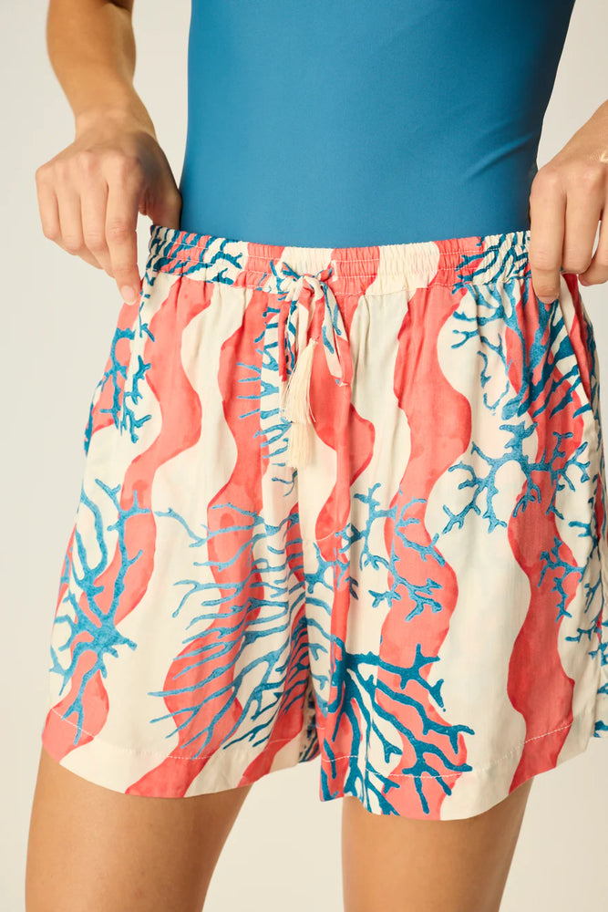 
                      
                        The Natalie Martin Jasper Short in the color Coral Wave Peach
                      
                    