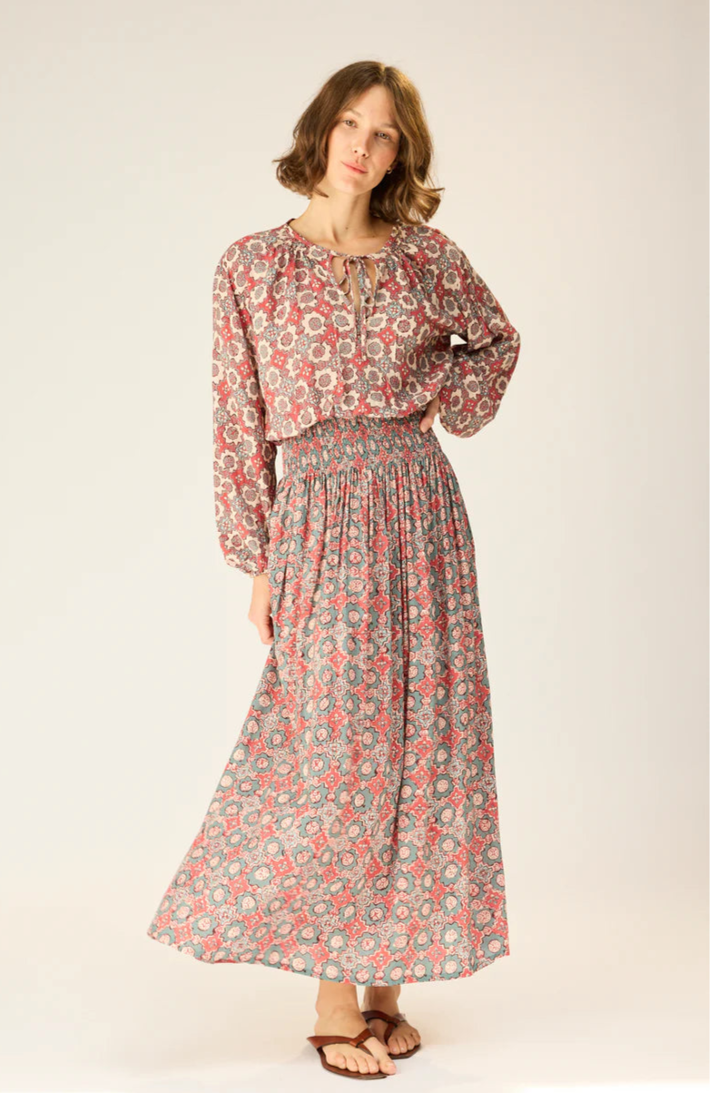 The Natalie Martin Bella Skirt in Spanish Tile Jade