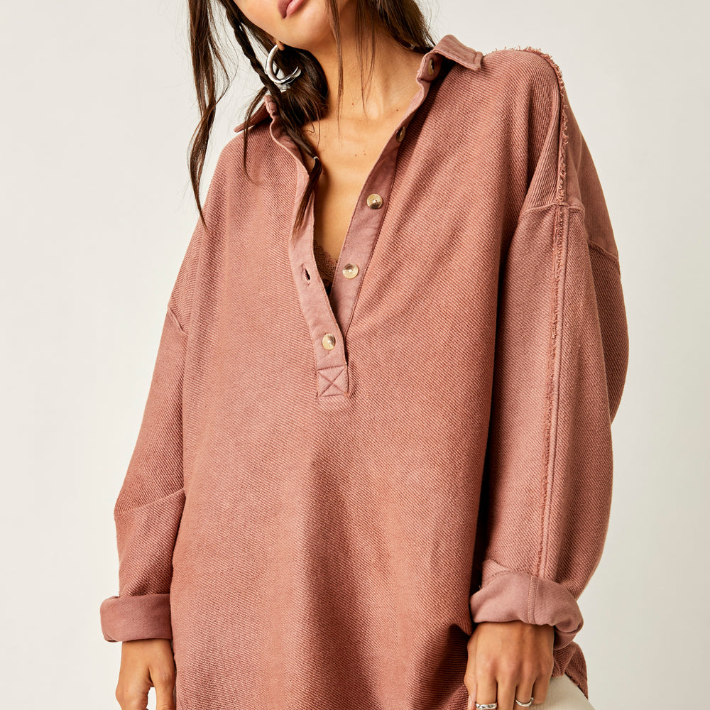 
                      
                        Free People Willow Polo - Antique Oak
                      
                    