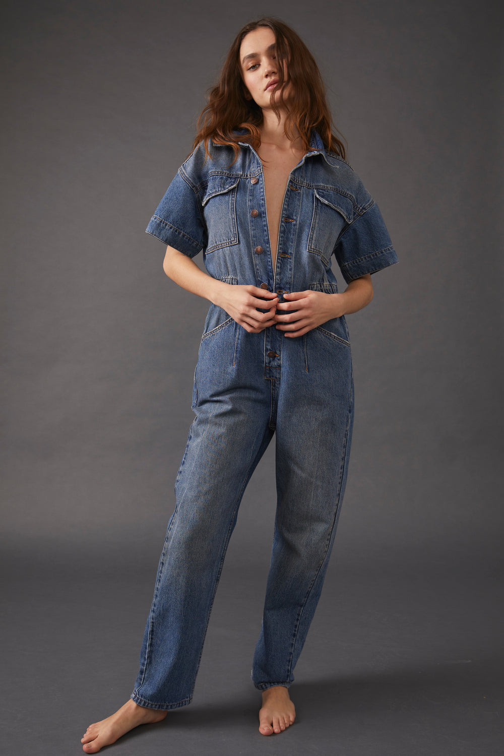 Free People Marci Jumpsuit - High Noon