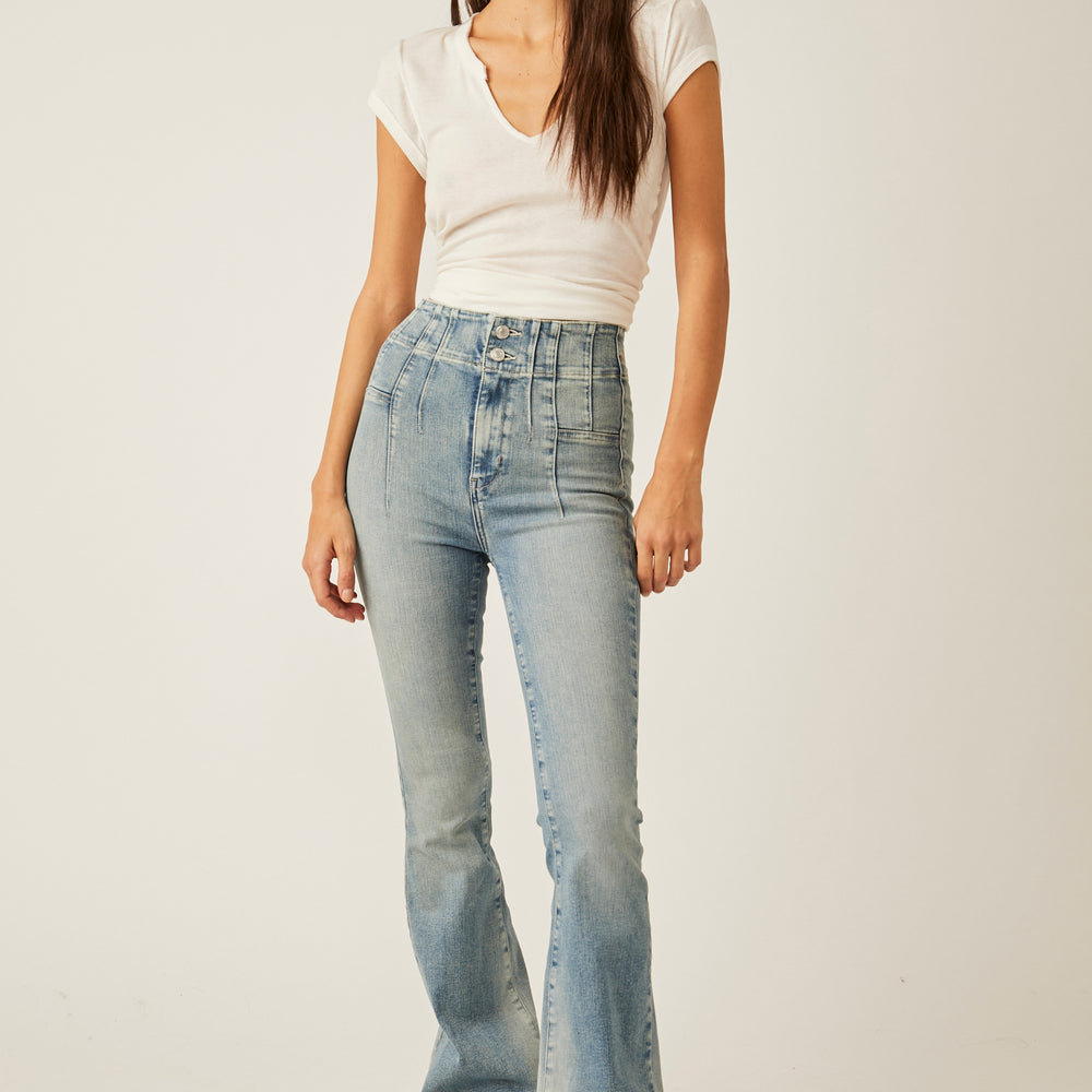 
                      
                        Free People Jayde Flare Jeans - Hayley Blue
                      
                    