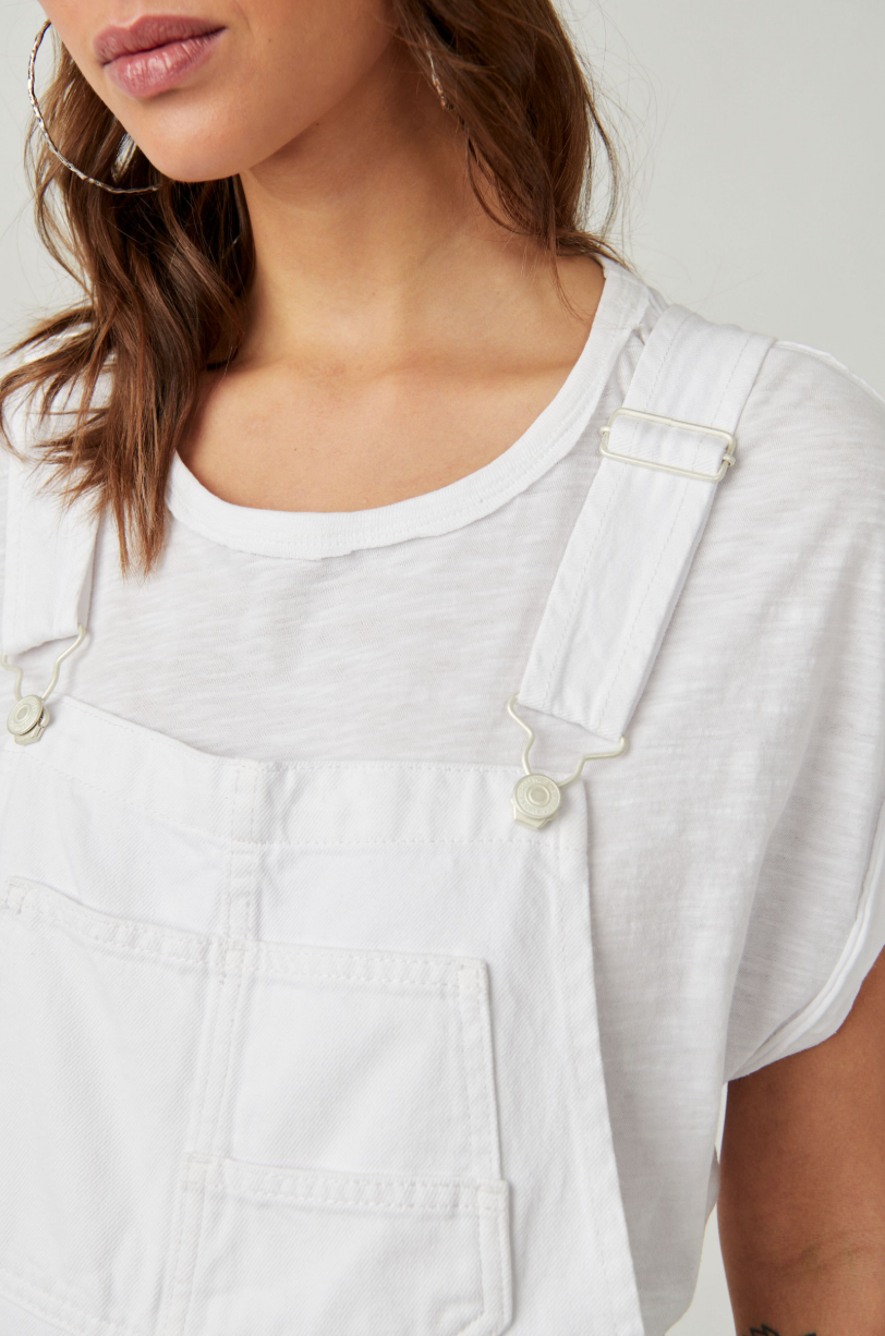 Women's white overalls