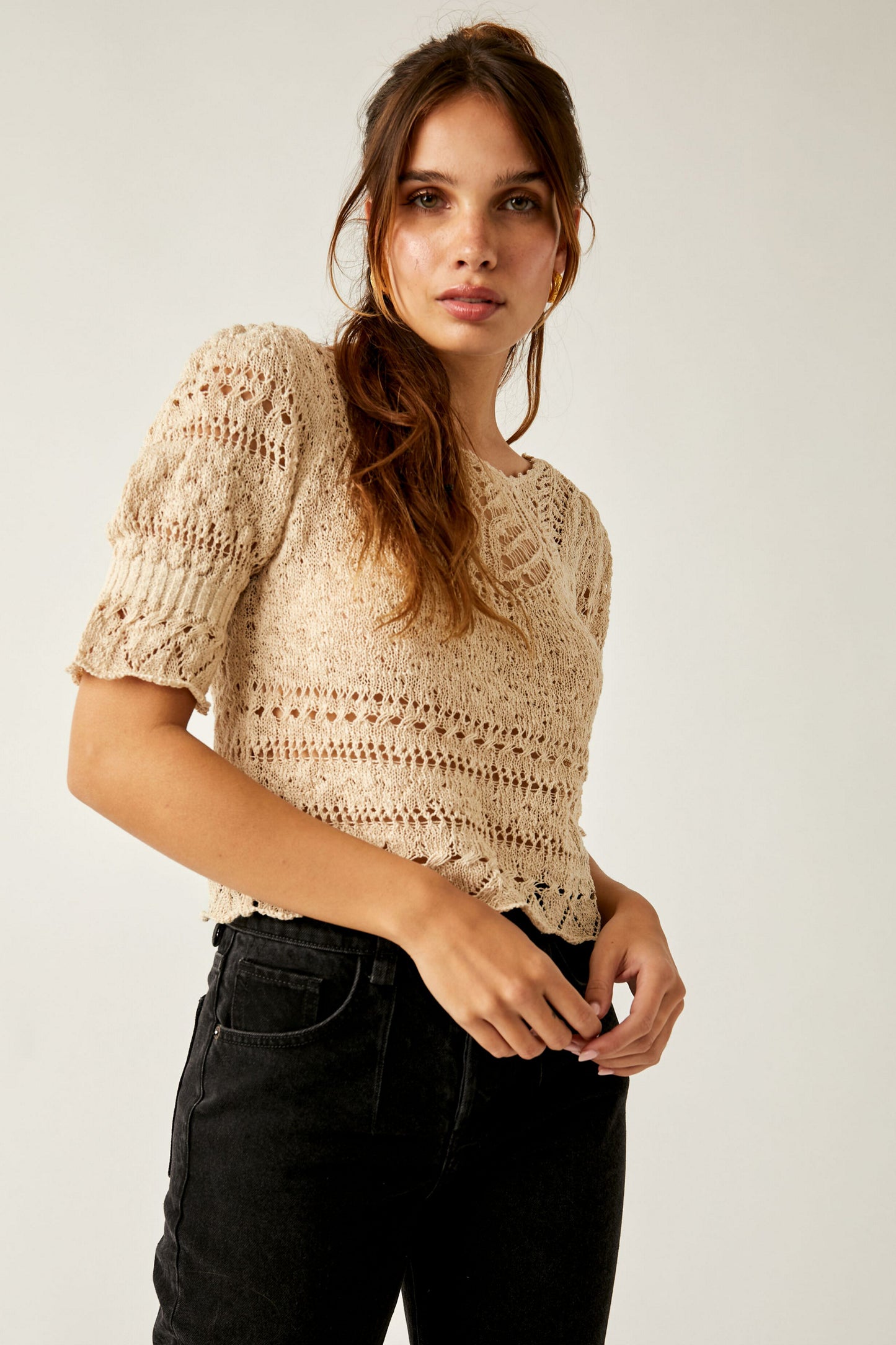 Free People Country Romance Top - Sandcastle