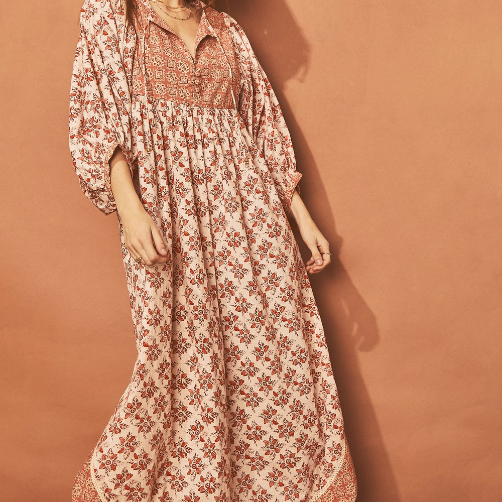 Free People Hazy Maisy Maxi - Earth Combo