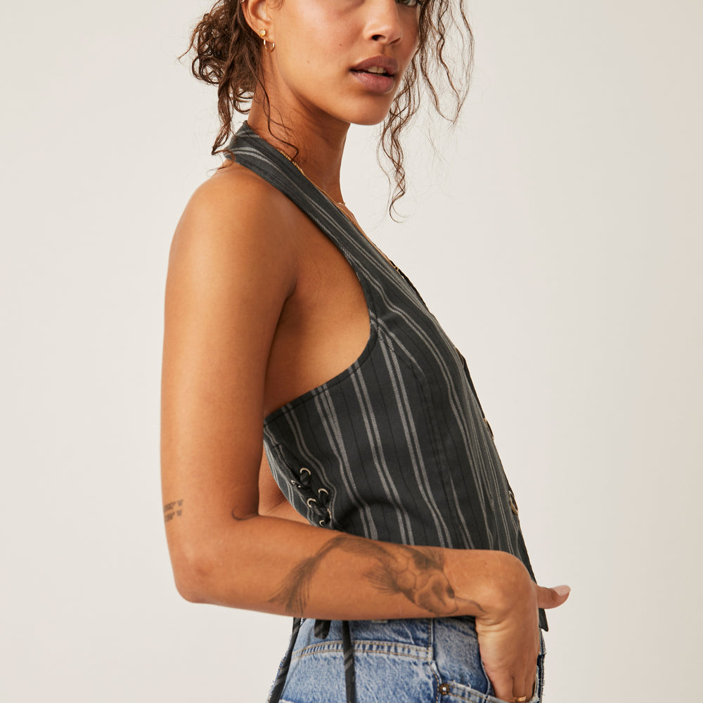 
                      
                        Free People Dakota Vest - Charcoal Combo
                      
                    