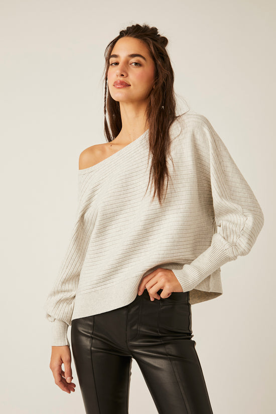 Free People Sublime Pullover - White Heather