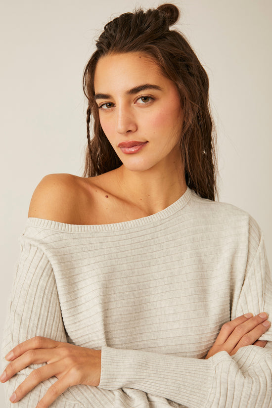 Free People Sublime Pullover - White Heather