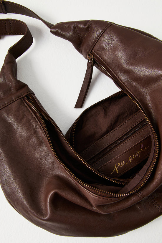Free People's brown leather Idle Hands Sling