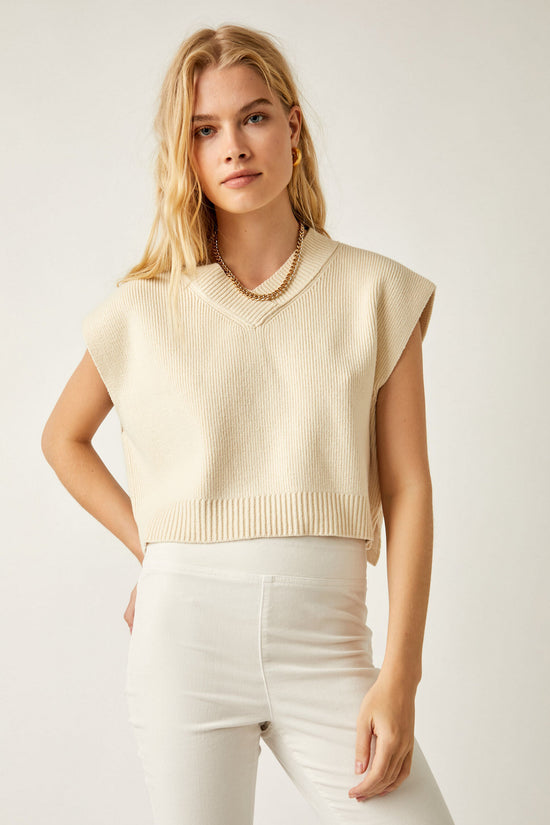 Load image into Gallery viewer, Free People Easy Street Vest - Cream
