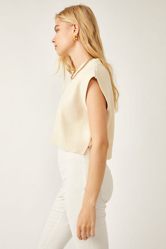 Load image into Gallery viewer, Free People Easy Street Vest - Cream
