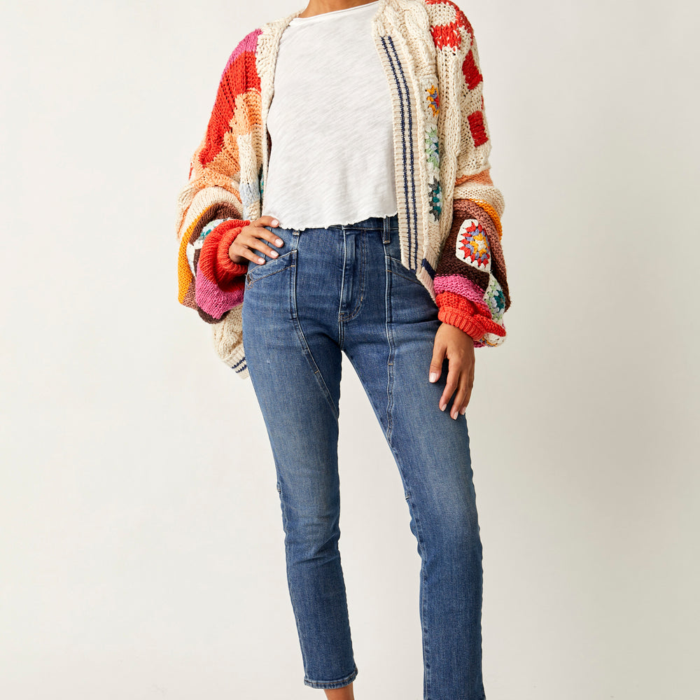 
                      
                        Free People Beacon Mid-Rise Slim Crop Jeans - Wilder Blue
                      
                    