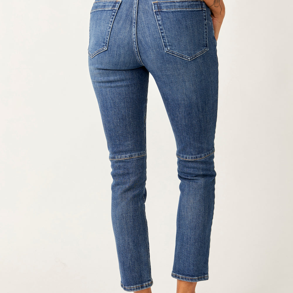 Free People Beacon Mid-Rise Slim Crop Jeans - Wilder Blue