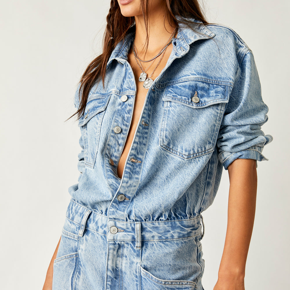 
                      
                        Free People Touch The Sky One Piece - Cloud 9
                      
                    