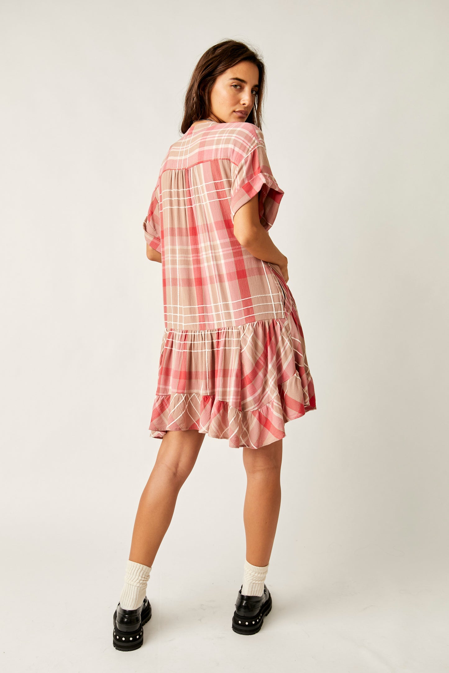 Free People Agnes Plaid Mini - Ballet Combo