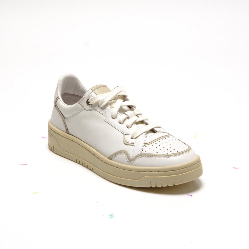 
                      
                        The Free People Thirty Love Court Sneaker in the colors White and Natural
                      
                    