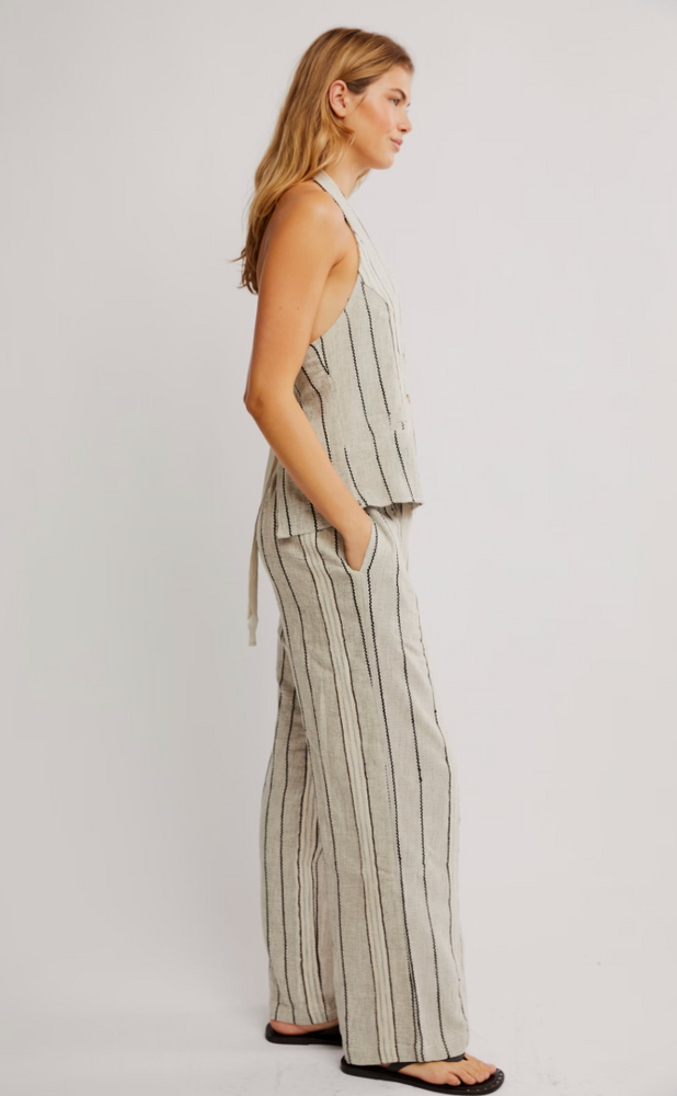 
                      
                        Striped top and pants
                      
                    