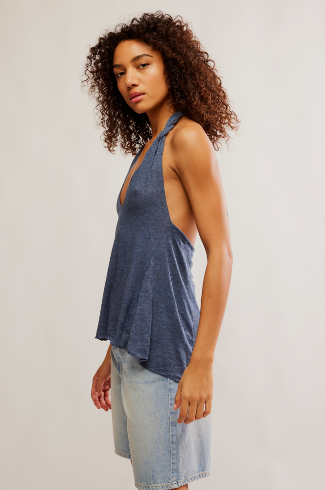 
                      
                        High low halter top 
                      
                    
