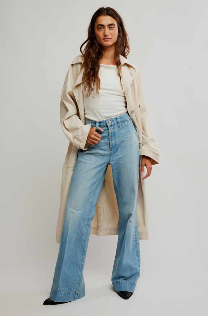 Shop the classic and flattering Cerine Relaxed Bootcut Jeans by Free People at Harbour Thread