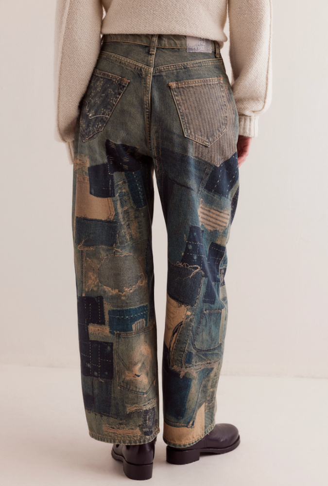
                      
                        Free People Illusions Printed Relaxed Jeans
                      
                    