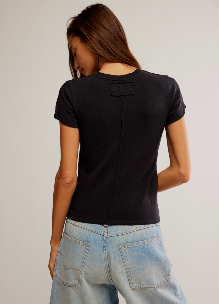 
                      
                        Black short sleeve women's tee
                      
                    