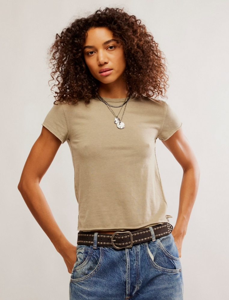 
                      
                        Women's light green slim fit t-shirt
                      
                    