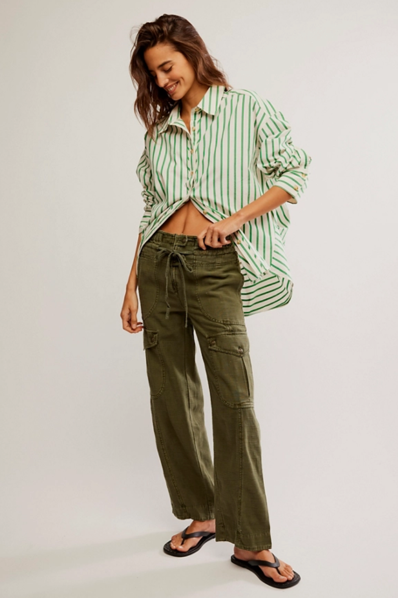 Shop the Park Avenue Slim Fit Cargo Pant by Free People at Harbour Thread for casual cool style