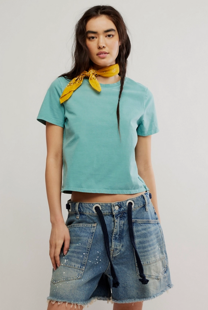 
                      
                        The Mineral Blue Free People Everyday Tee
                      
                    